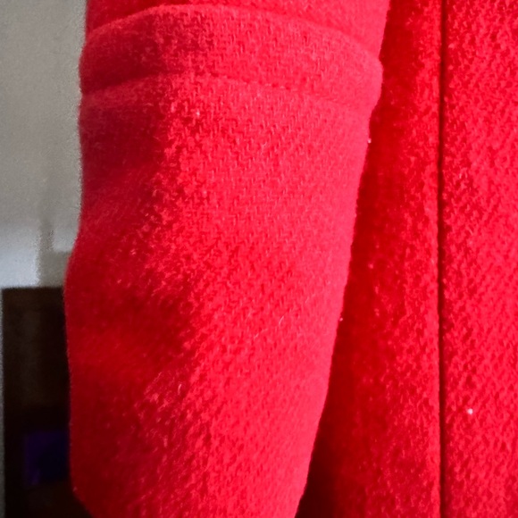 J. Crew Women's Bold Red City Coat Wool Blend - Picture 13 of 13